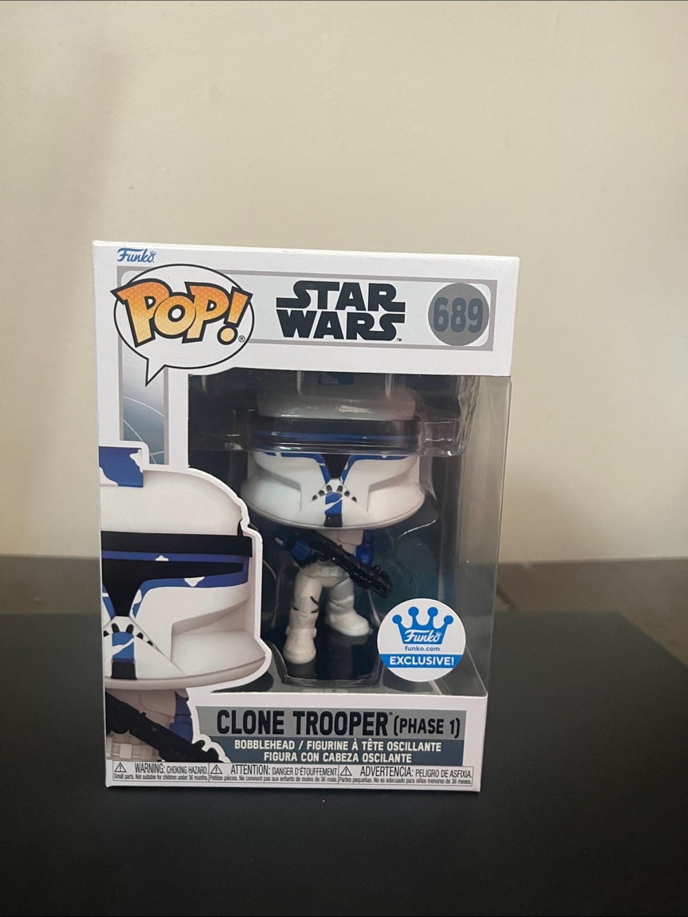 Funko Clone Trooper (Phase 1) Pop! Figure - White & Blue